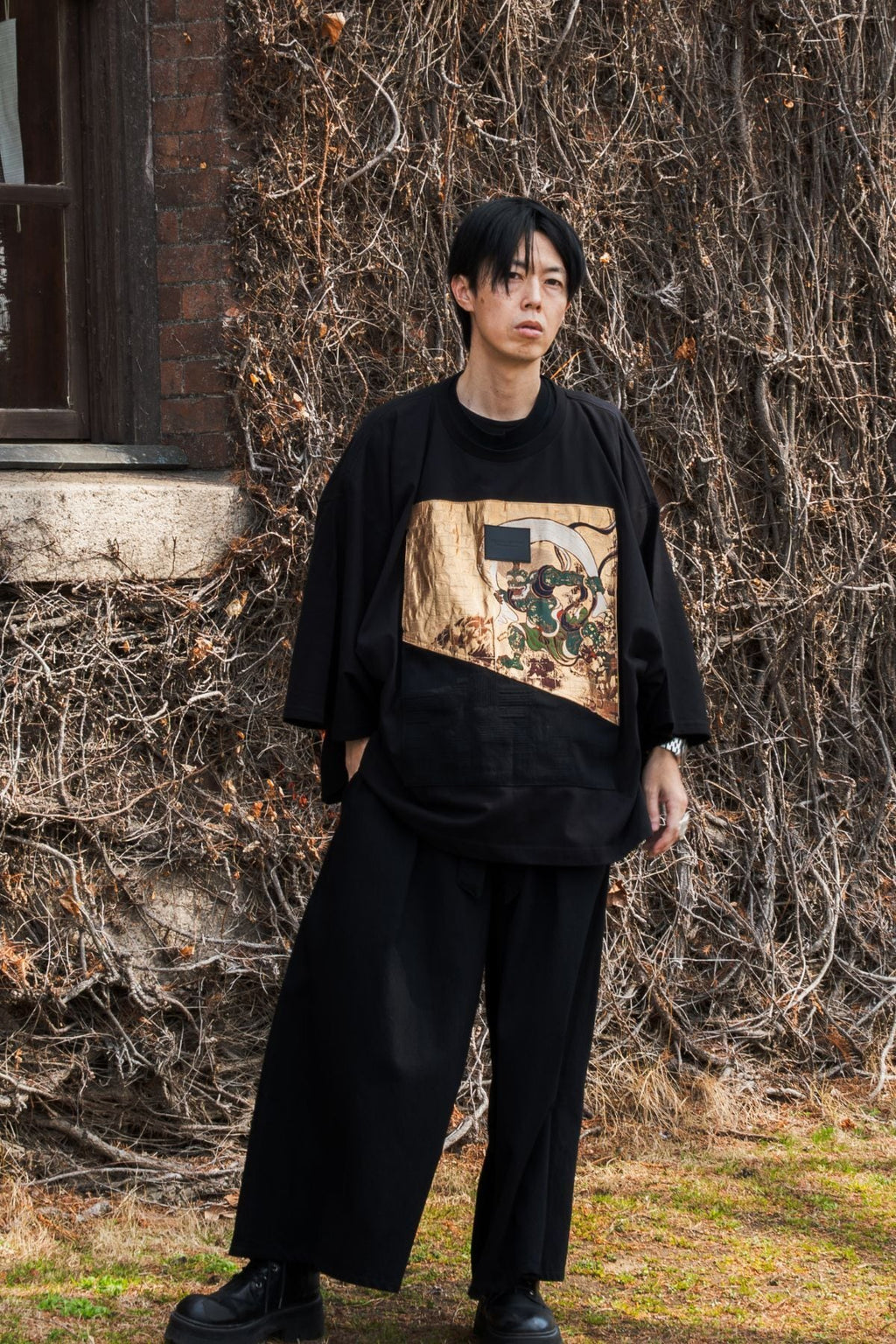 AOKI DENIM × KIMO NO T® Collaboration – Nishijin Textile “Fūjin”