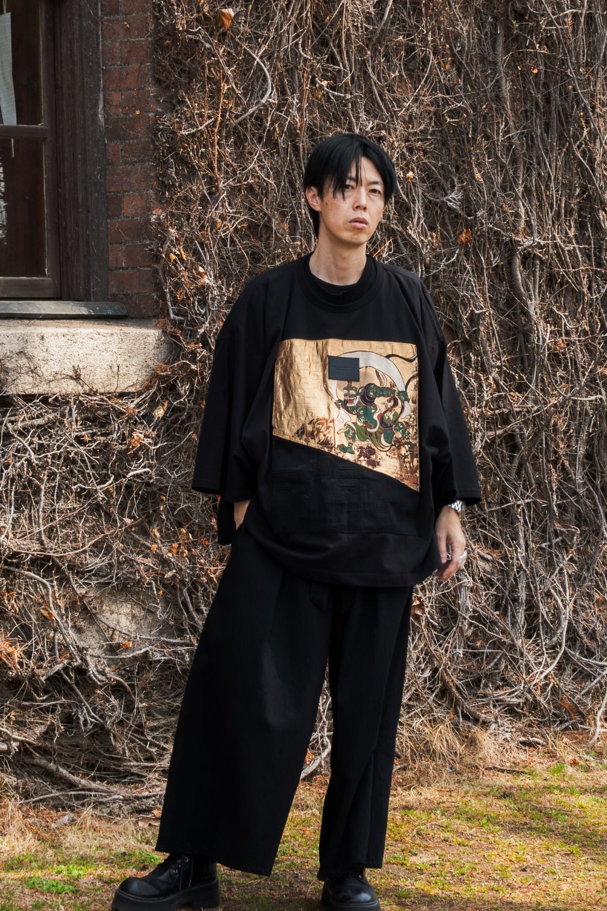 AOKI DENIM × KIMO NO T® Collaboration – Nishijin Textile “Fūjin”
