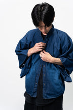 KIMONO Denim Shirt - Blue