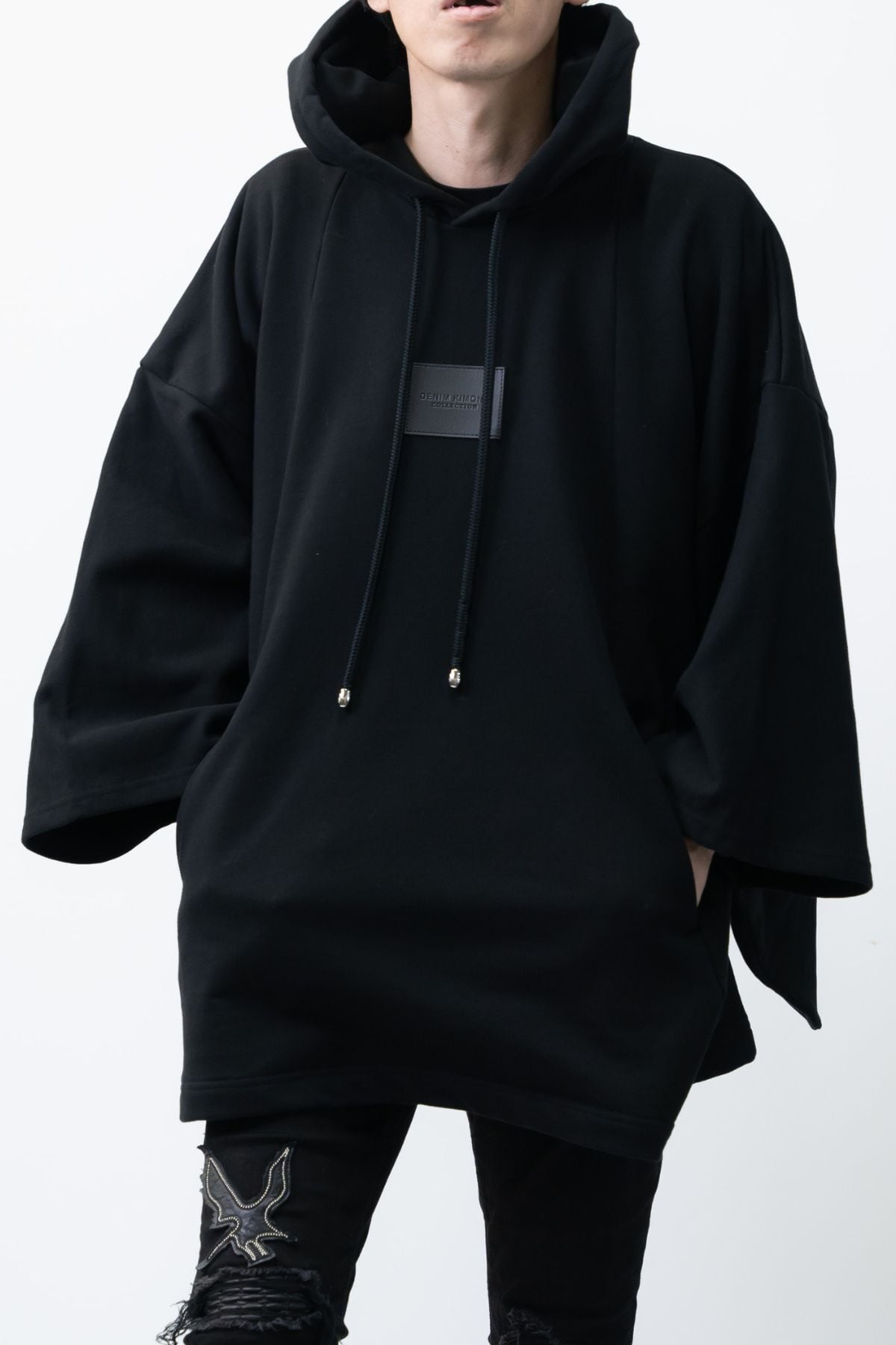 KIMONO Hoodie - Gold Denim