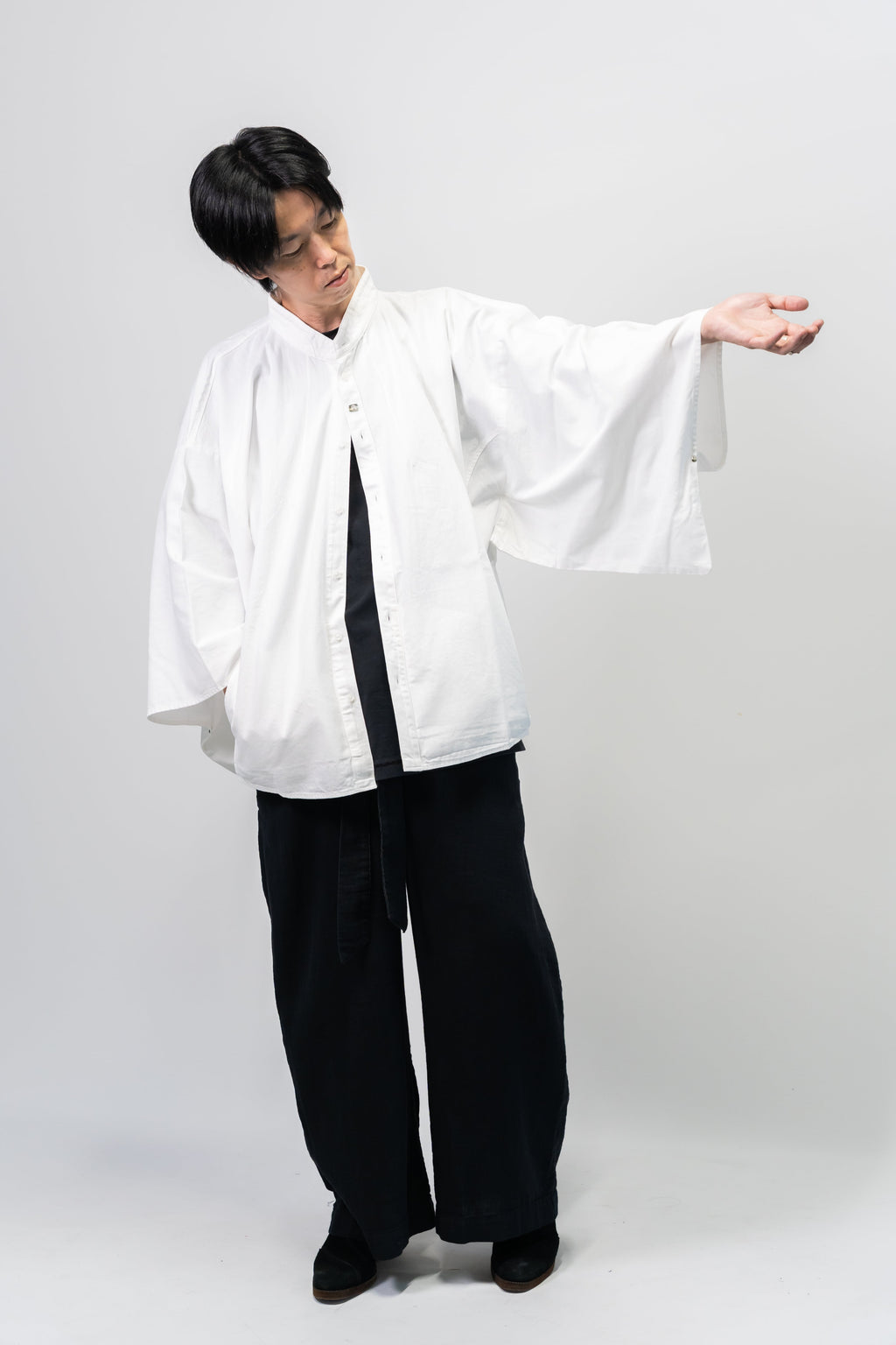KIMONO Denim Shirt – White