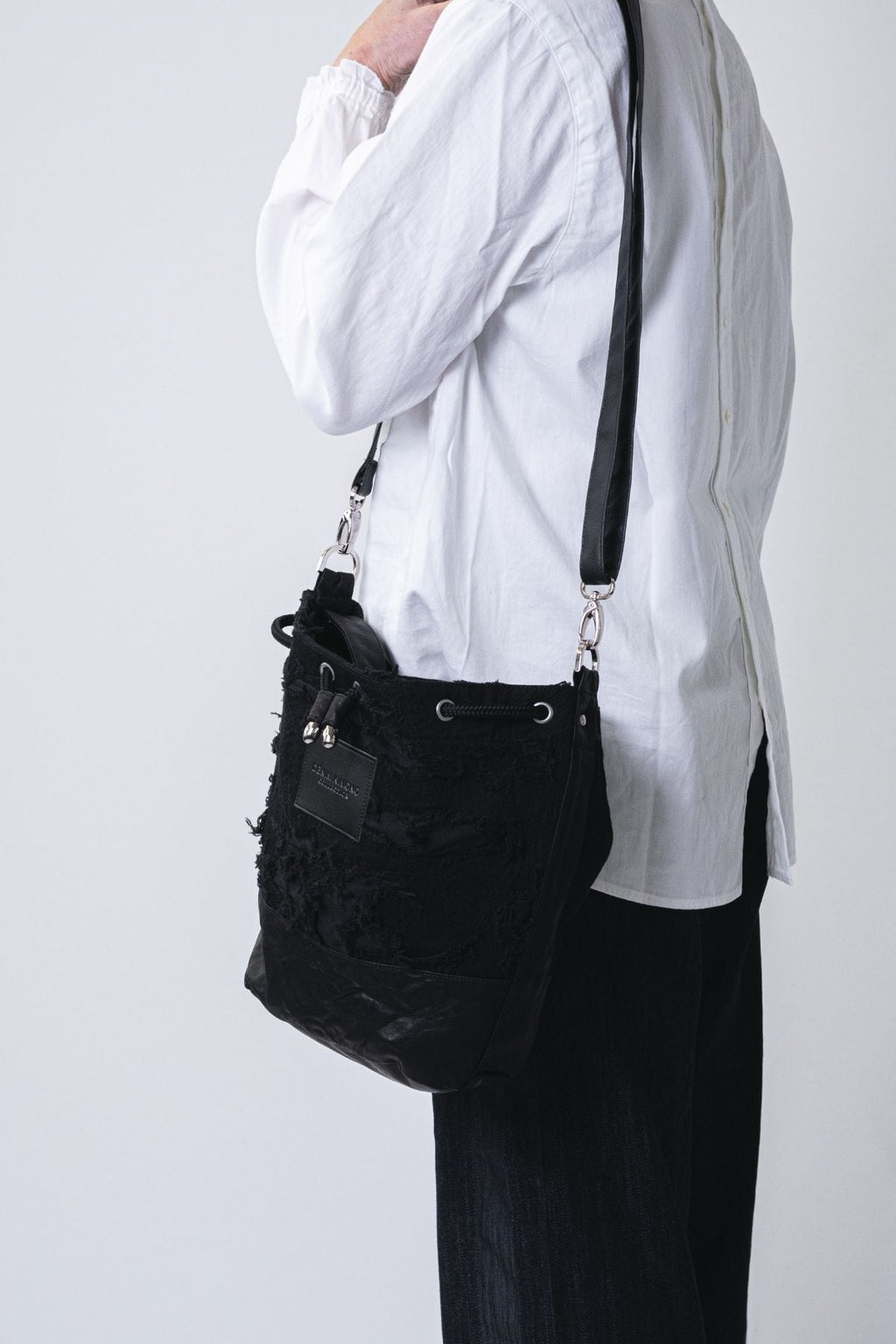KINCHAKU Denim Bag - MIMI (Embroidered Denim)