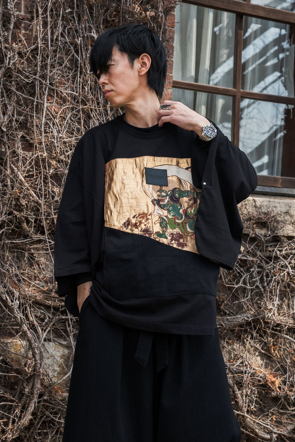 AOKI DENIM × KIMO NO T® Collaboration – Nishijin Textile “Fūjin”