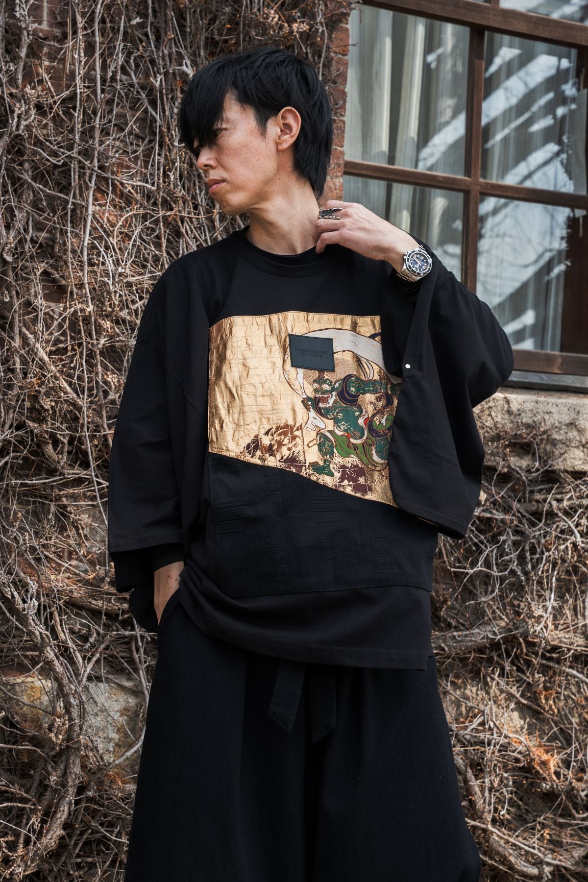 AOKI DENIM × KIMO NO T® Collaboration – Nishijin Textile “Fūjin”