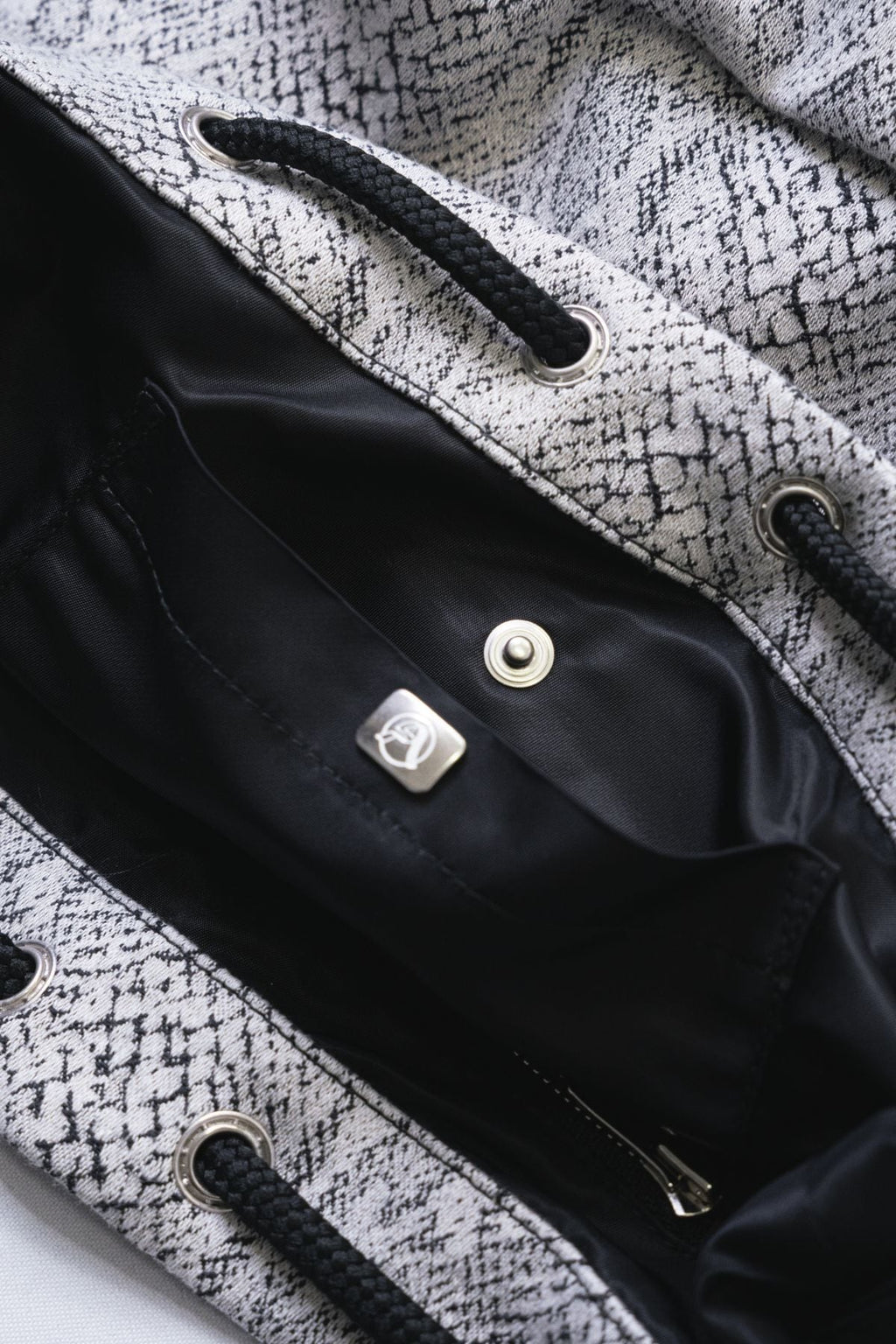 KINCHAKU Denim Bag - Python Jacquard