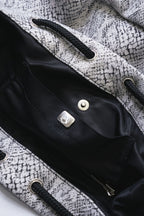 KINCHAKU Denim Bag - Python Jacquard