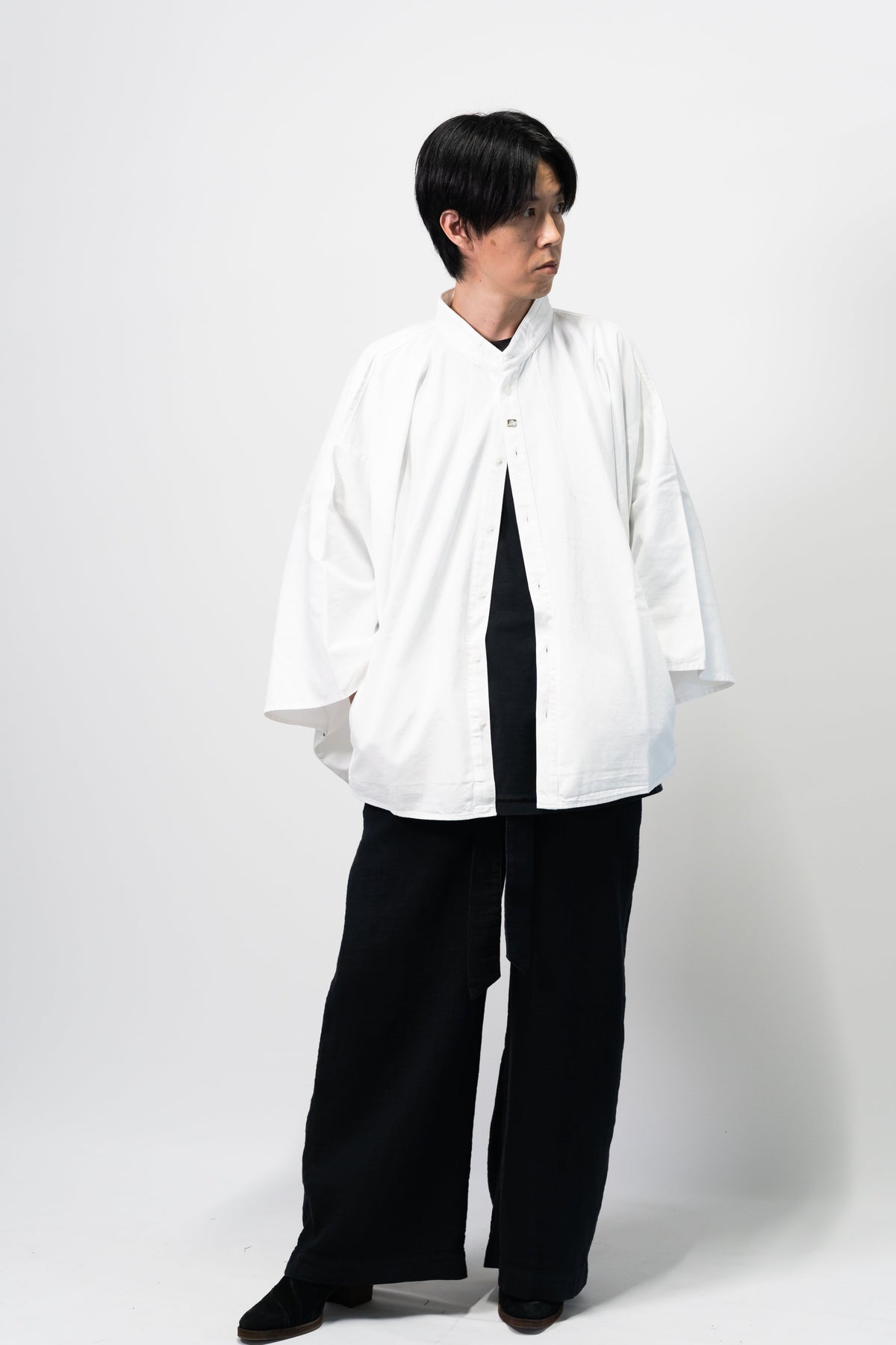 KIMONO Denim Shirt – White