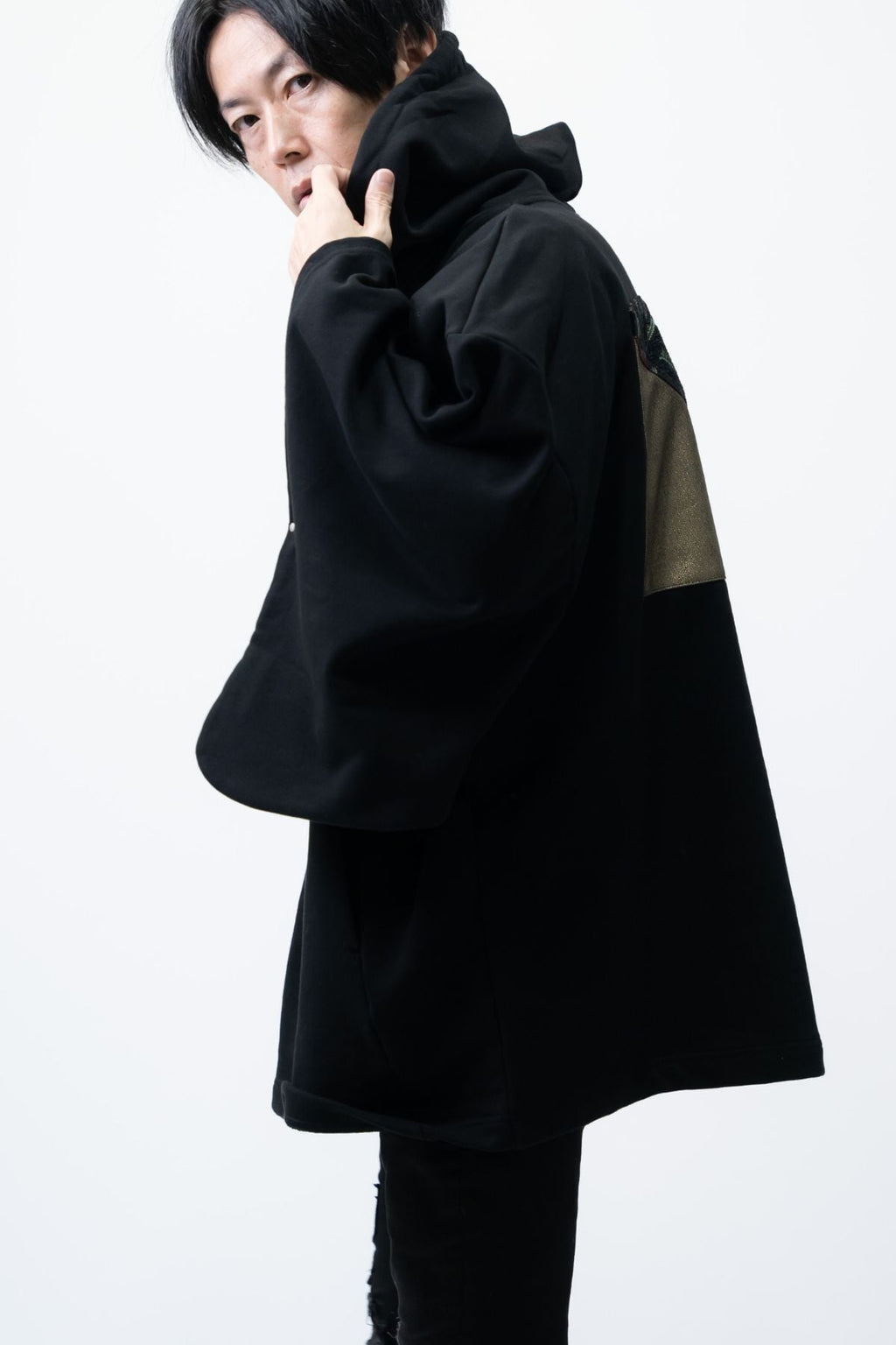KIMONO Hoodie - Gold Denim