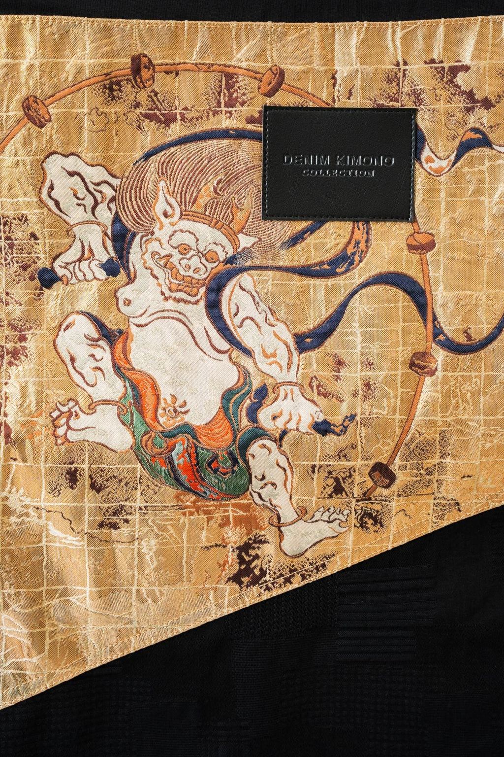AOKI DENIM × KIMO NO T® – KIMONOT® Nishijin Textile “Raijin”
