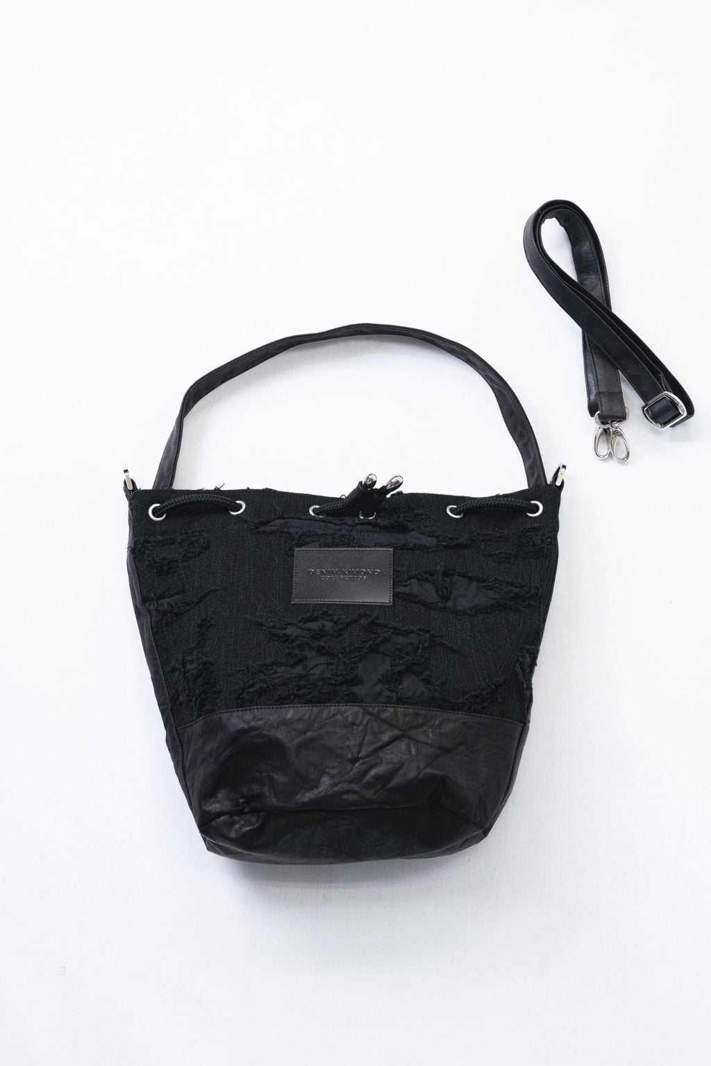 KINCHAKU Denim Bag - MIMI (Embroidered Denim)