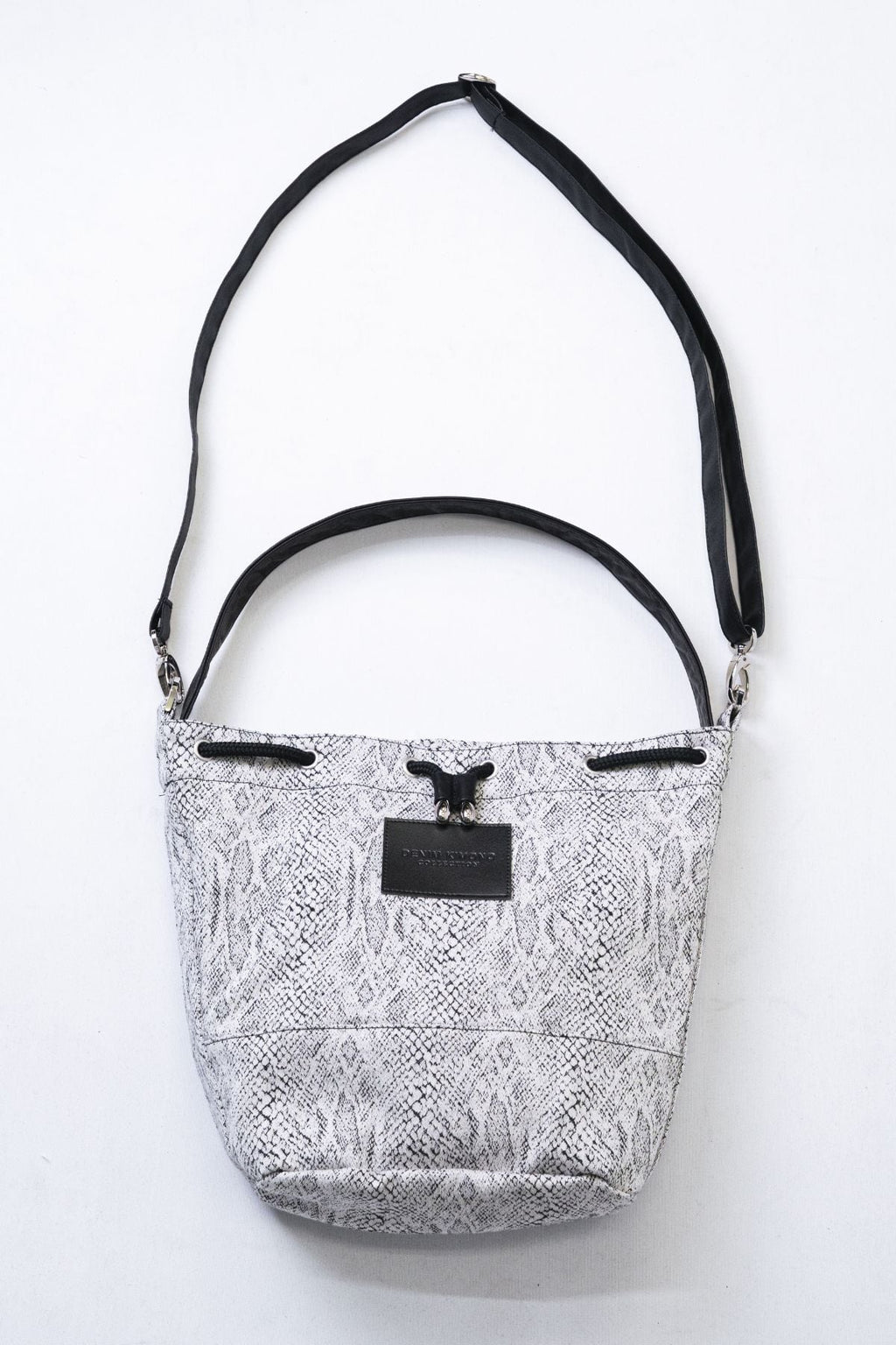 KINCHAKU Denim Bag - Python Jacquard