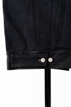THE KIMONO Jacket – Black Okayama Denim × Arizona Leather