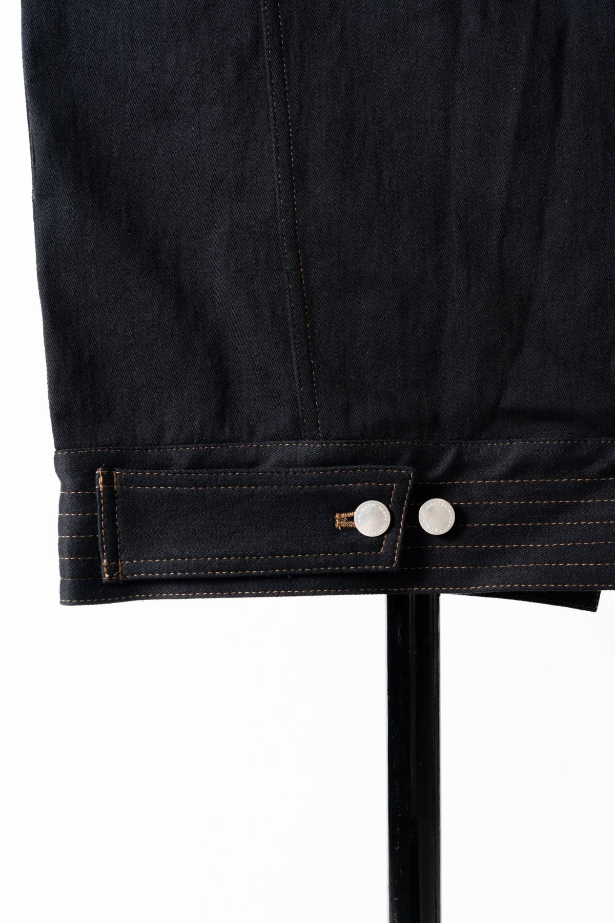 THE KIMONO Jacket – Black Okayama Denim × Arizona Leather