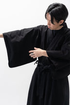 BLACK DENIM SAMUE Jacket – Okayama Denim × Arizona Leather