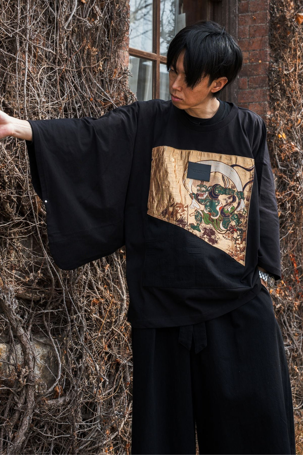 AOKI DENIM × KIMO NO T® Collaboration – Nishijin Textile “Fūjin”