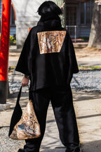 KIMONO 銀色連帽衫