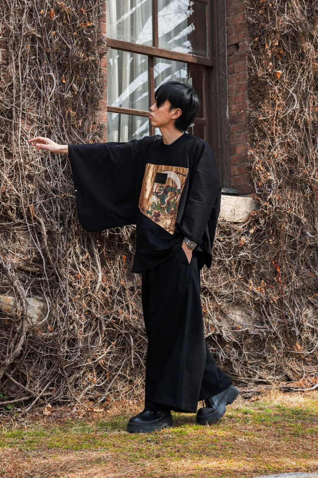 AOKI DENIM × KIMO NO T® Collaboration – Nishijin Textile “Fūjin”