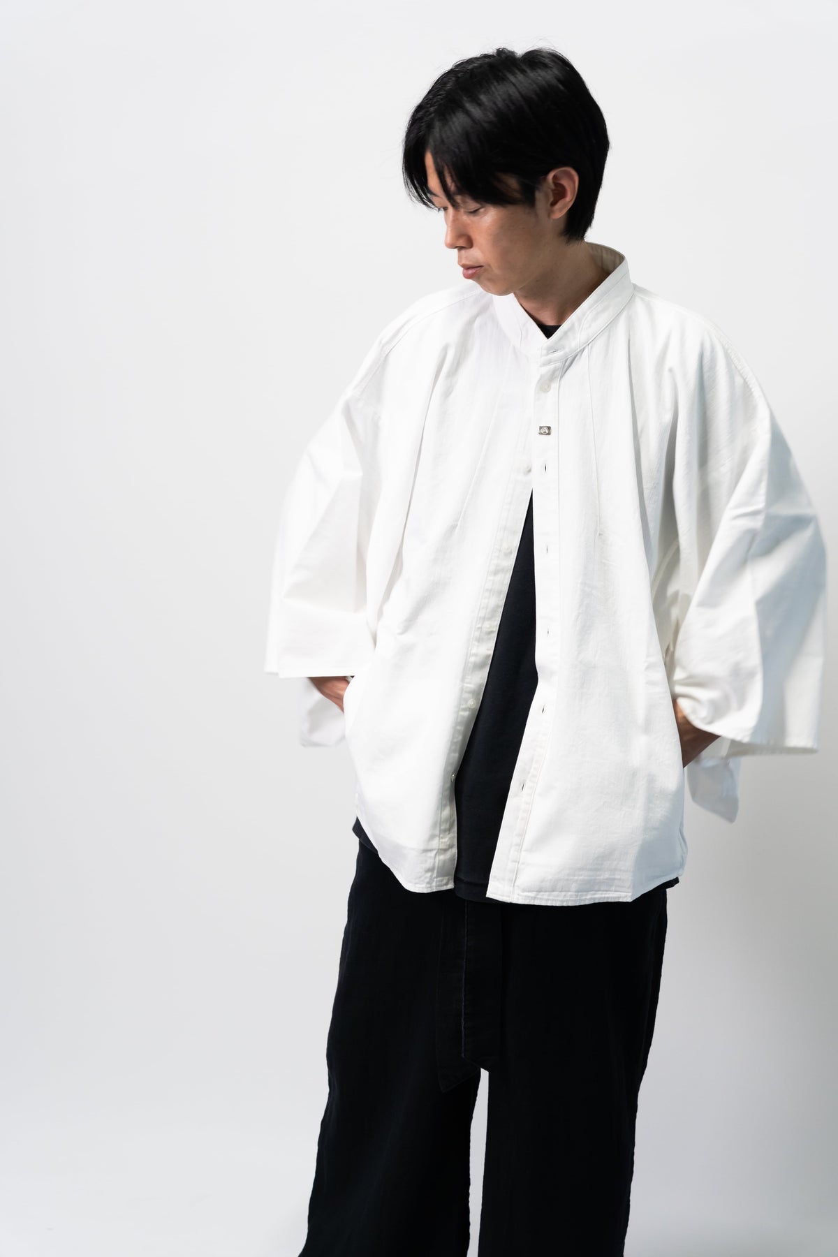 KIMONO Denim Shirt – White
