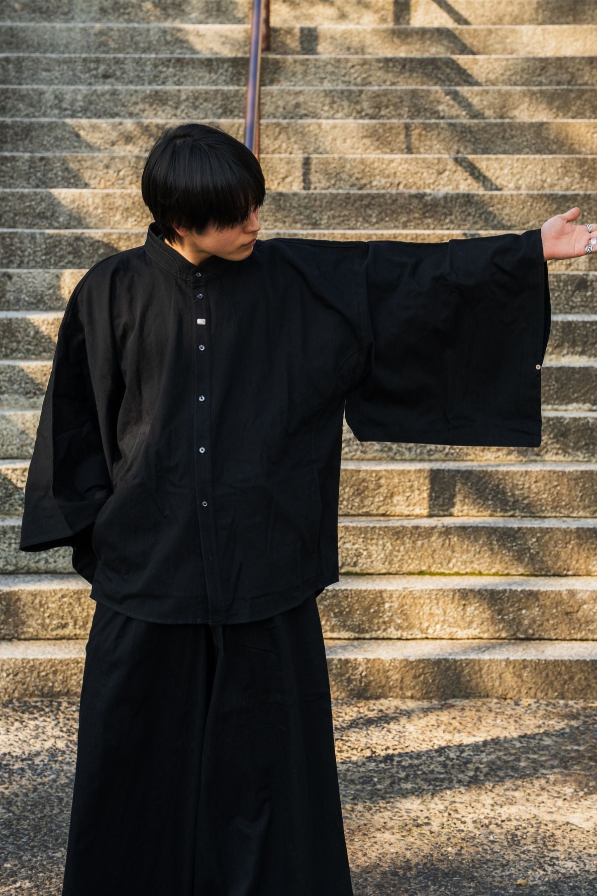 Kimono Denim Shirt - Okayama Denim × Nishikigoi