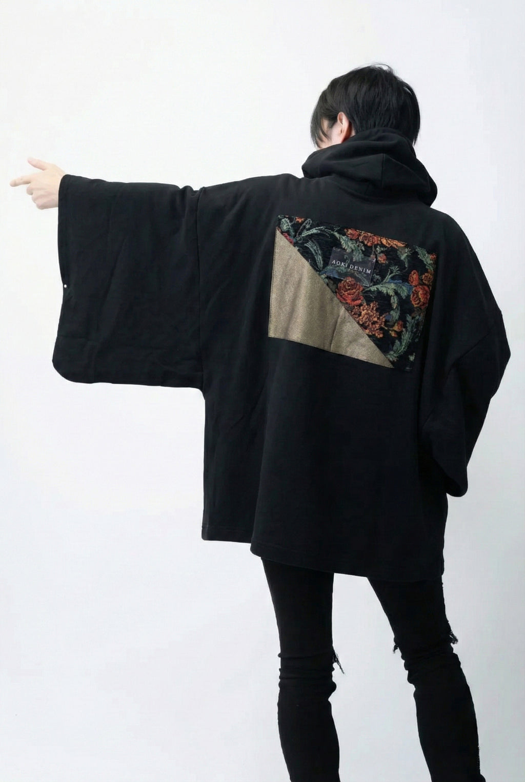KIMONO Hoodie - Gold Denim