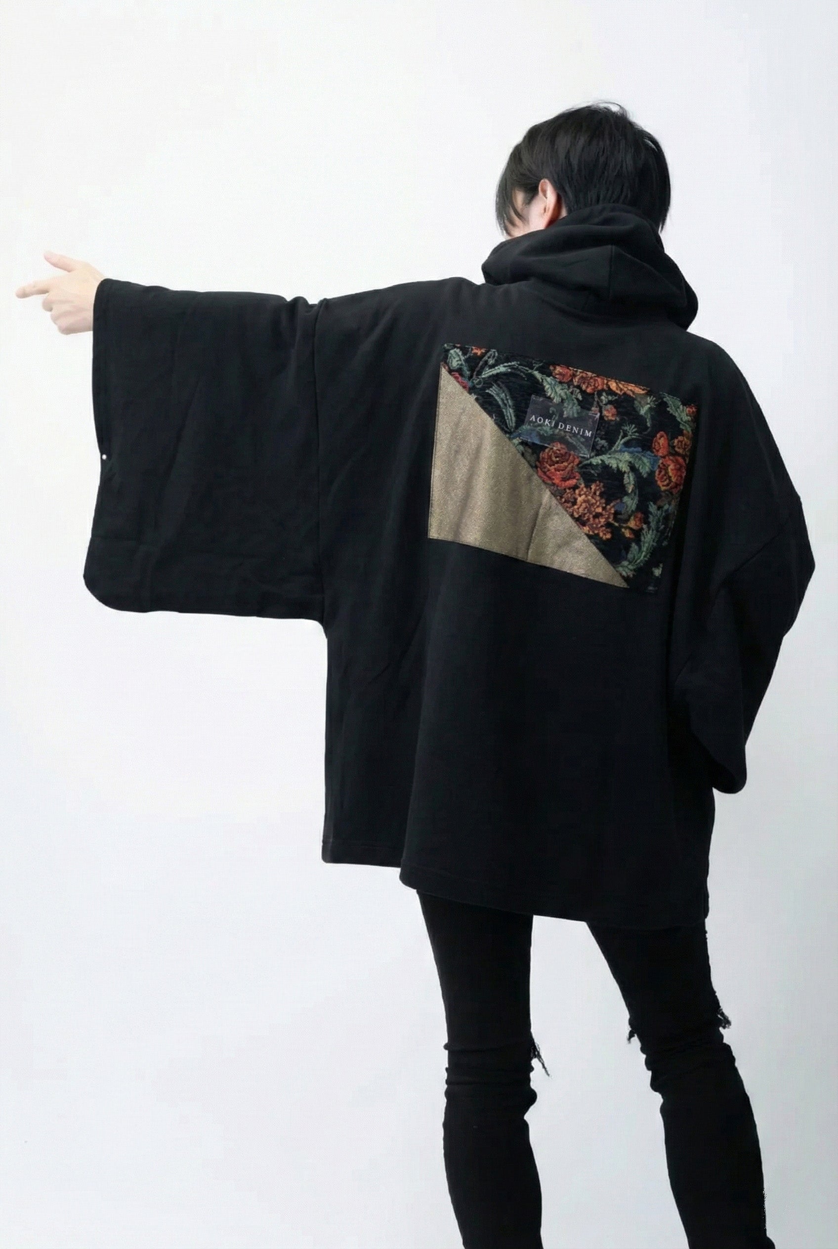KIMONO Hoodie - Gold Denim