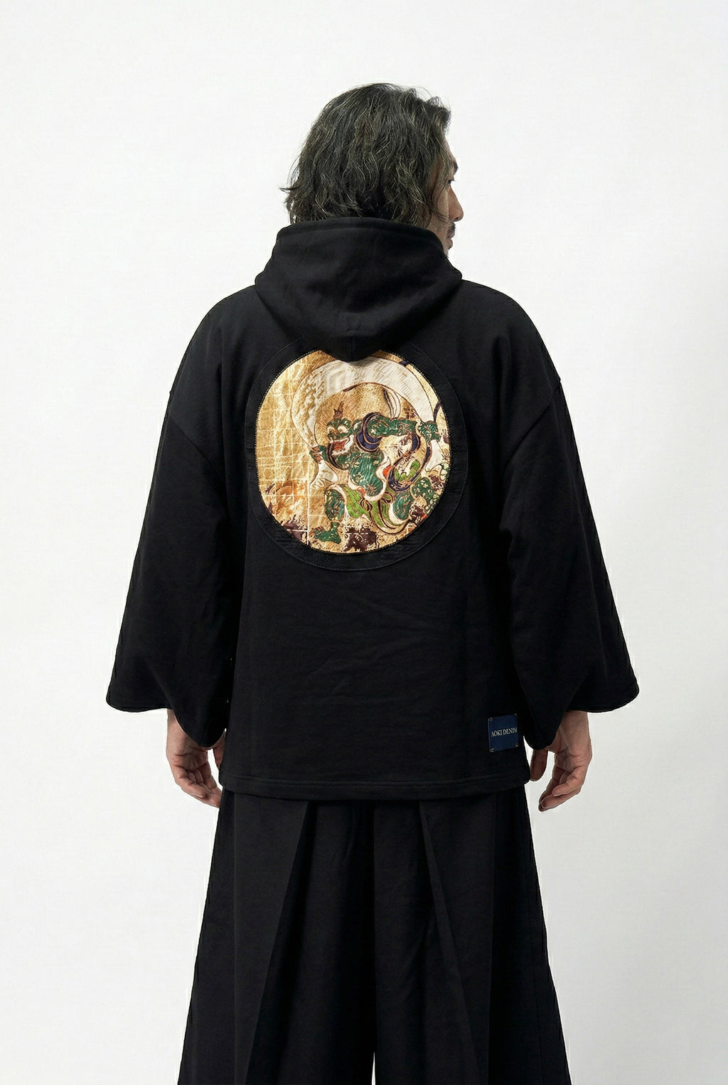 KIMONO 銀色連帽衫