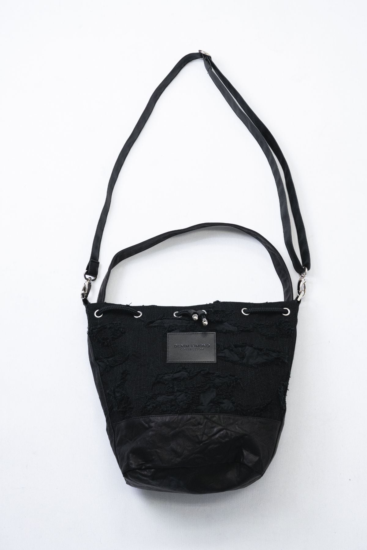 KINCHAKU Denim Bag - MIMI (Embroidered Denim)