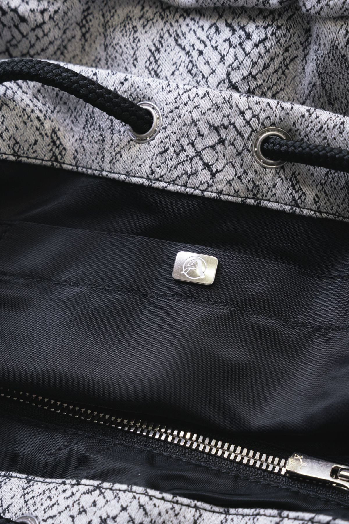 KINCHAKU Denim Bag - Python Jacquard