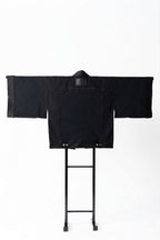 THE KIMONO Jacket – Black Okayama Denim × Arizona Leather
