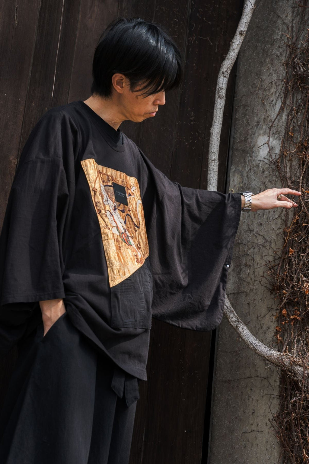 AOKI DENIM × KIMO NO T® – KIMONOT® Nishijin Textile “Raijin”