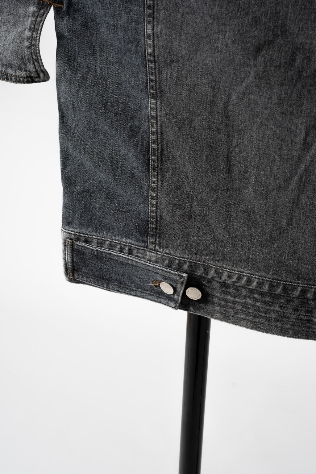THE KIMONO Denim Jacket – BLACK ICE Okayama Denim × Arizona Leather