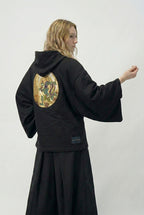 KIMONO 銀色連帽衫